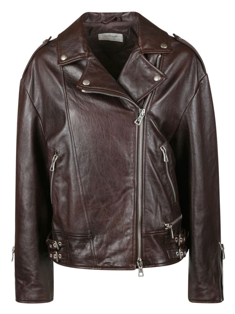 商品Max Mara|SportMax Ananas Leather Jacket,价格¥4858,第1张图片
