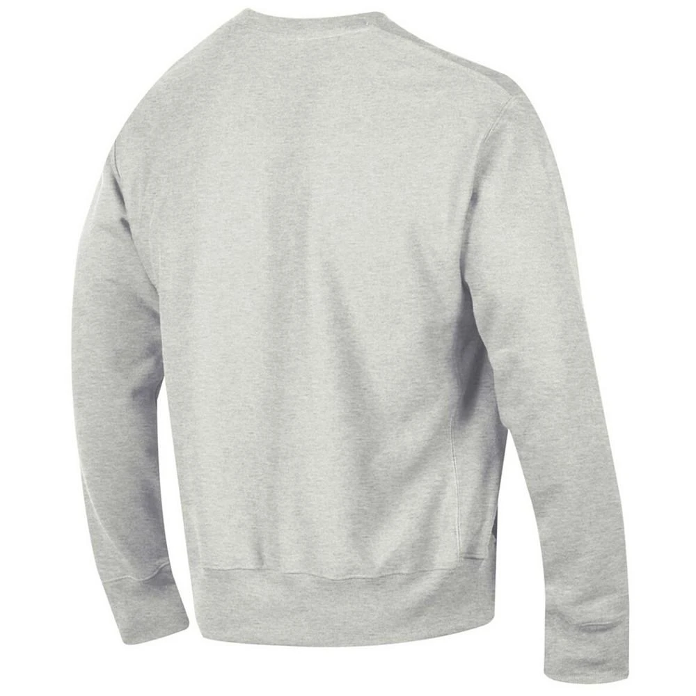 商品CHAMPION|Men's Heathered Gray Washington State Cougars Arch Over Logo Reverse Weave Pullover Sweatshirt,价格¥413,第2张图片详细描述