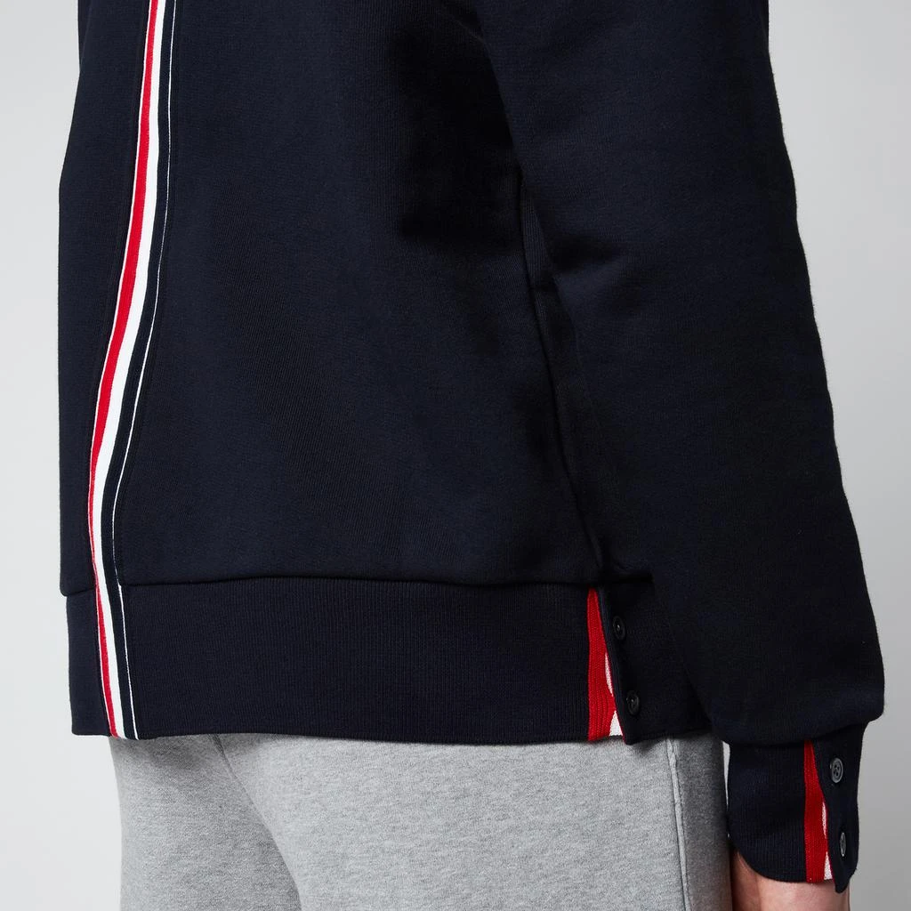 商品Thom Browne|Thom Browne Men's Tricolour Stripe Classic Loopback Hoodie - Navy,价格¥4579,第5张图片详细描述