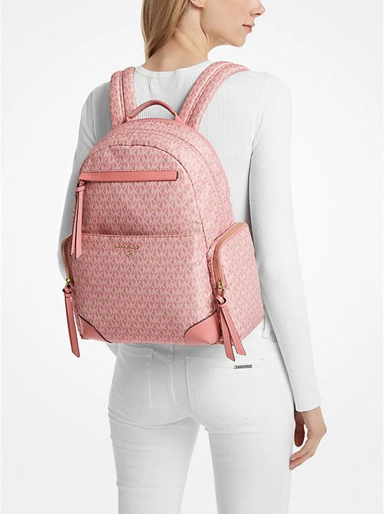 商品Michael Kors|Prescott Large Signature Logo Print Woven Backpack,价格¥2051,第4张图片详细描述
