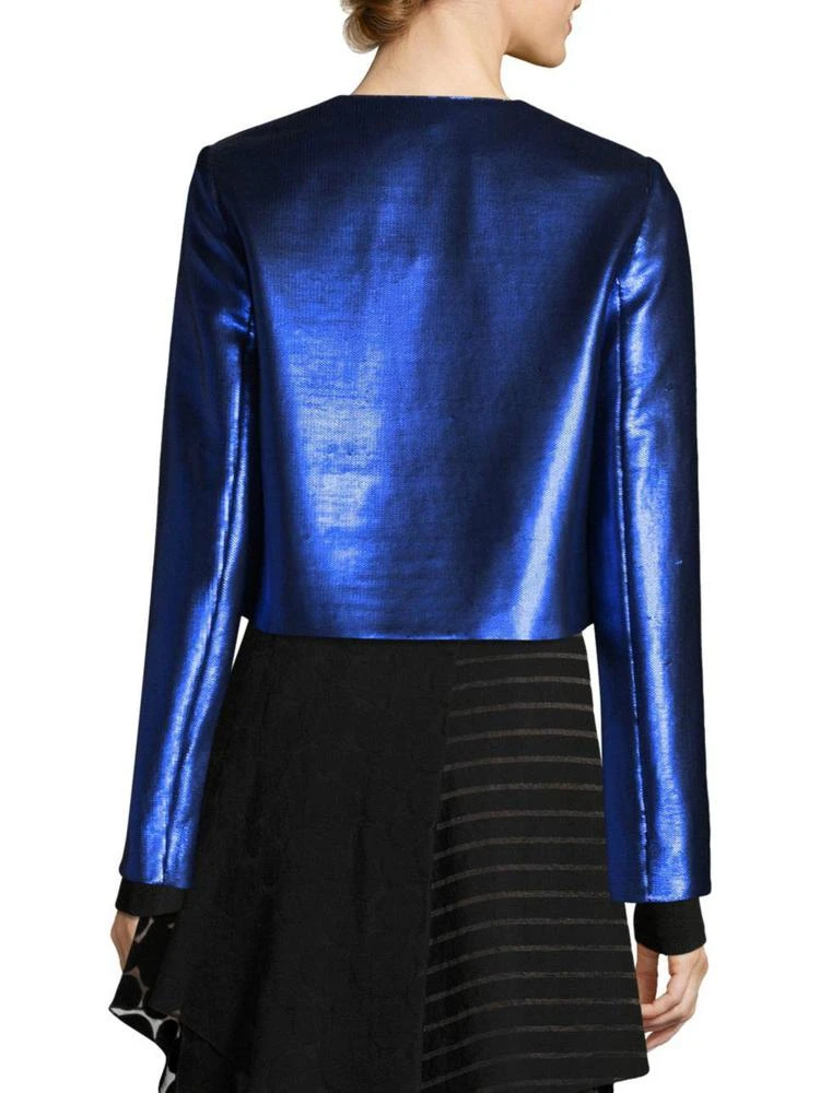 商品Diane von Furstenberg|Metallic Zip-Front Jacket,价格¥2020,第2张图片详细描述