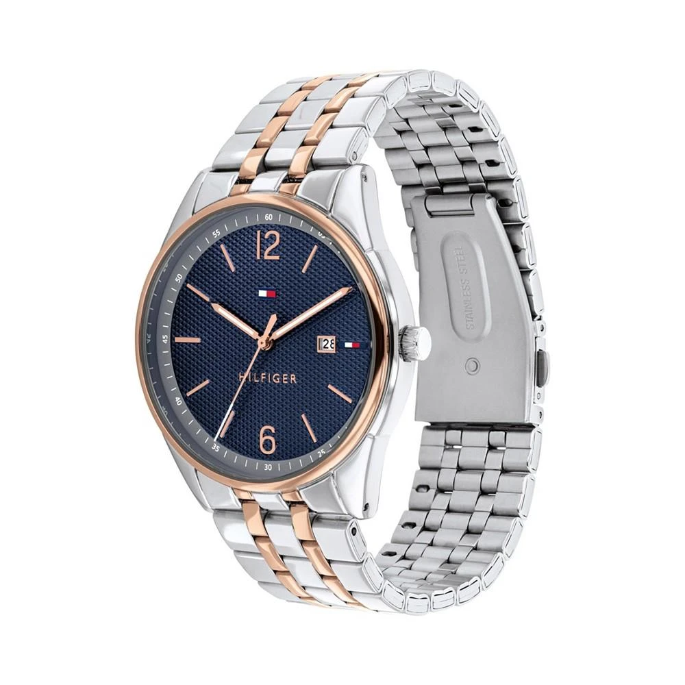 商品Tommy Hilfiger|Men's Two-Tone Stainless Steel Bracelet Watch 42mm,价格¥535,第3张图片详细描述