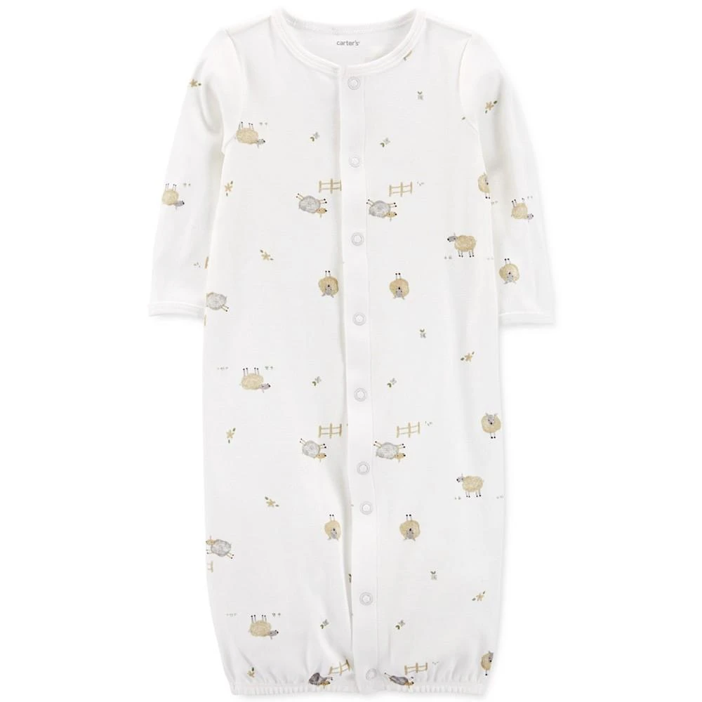 商品Carter's|Baby Boys or Baby Girls Take Me Home Converter Gown, 3 Piece Set,价格¥59,第2张图片详细描述