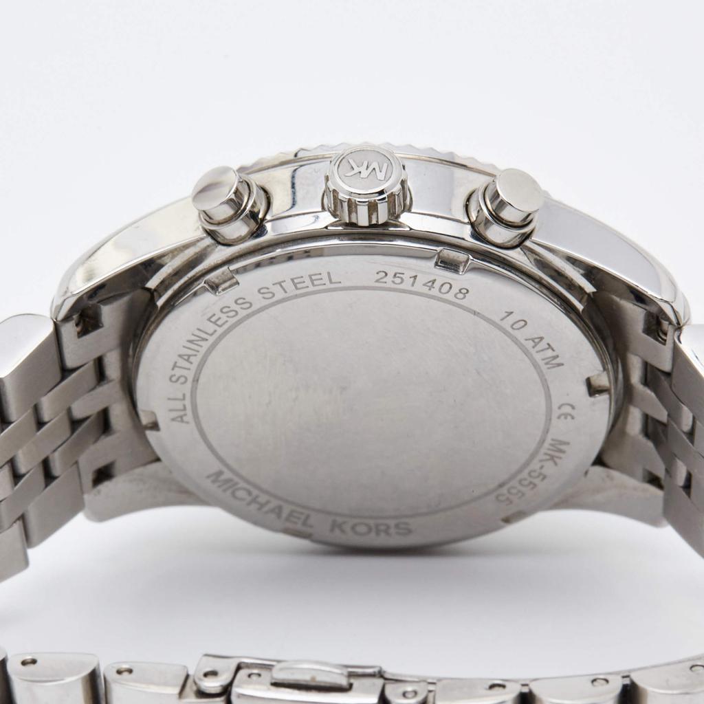 商品[二手商品] Michael Kors|Michael Kors Silver Stainless Steel Lexington MK5555 Women's Wristwatch 38 mm,价格¥1658,第6张图片详细描述