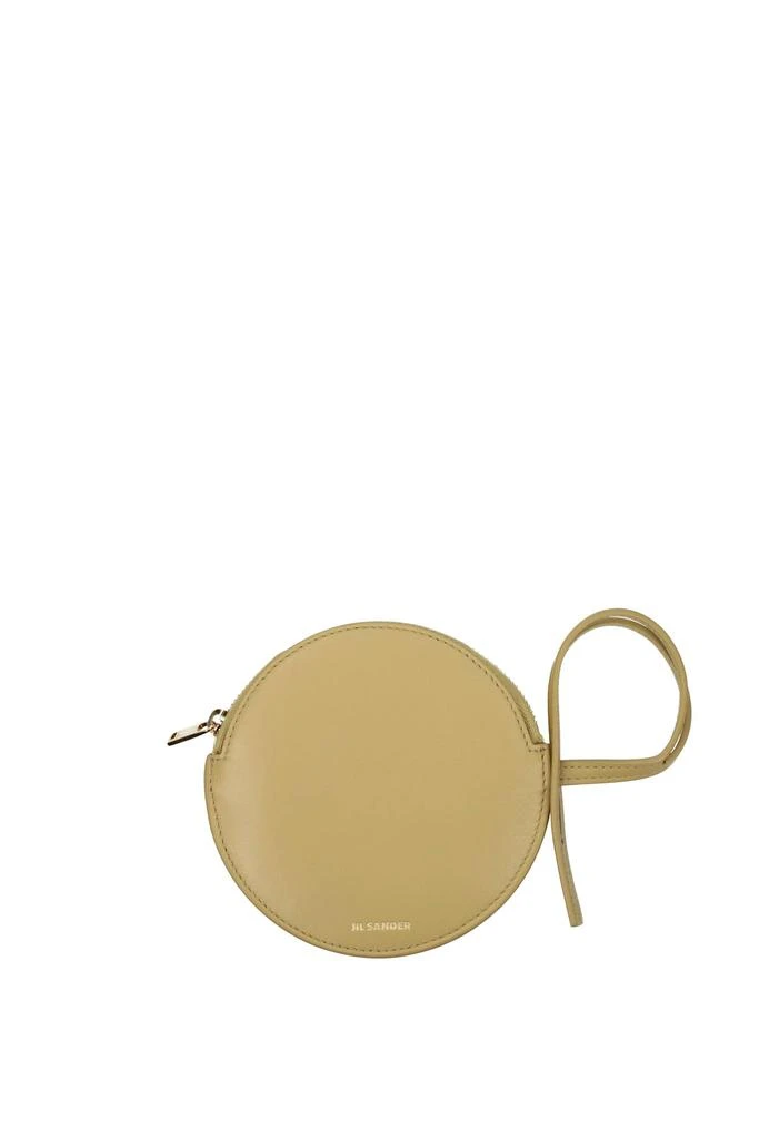 商品Jil Sander|Coin Purses Leather Beige,价格¥1172,第1张图片