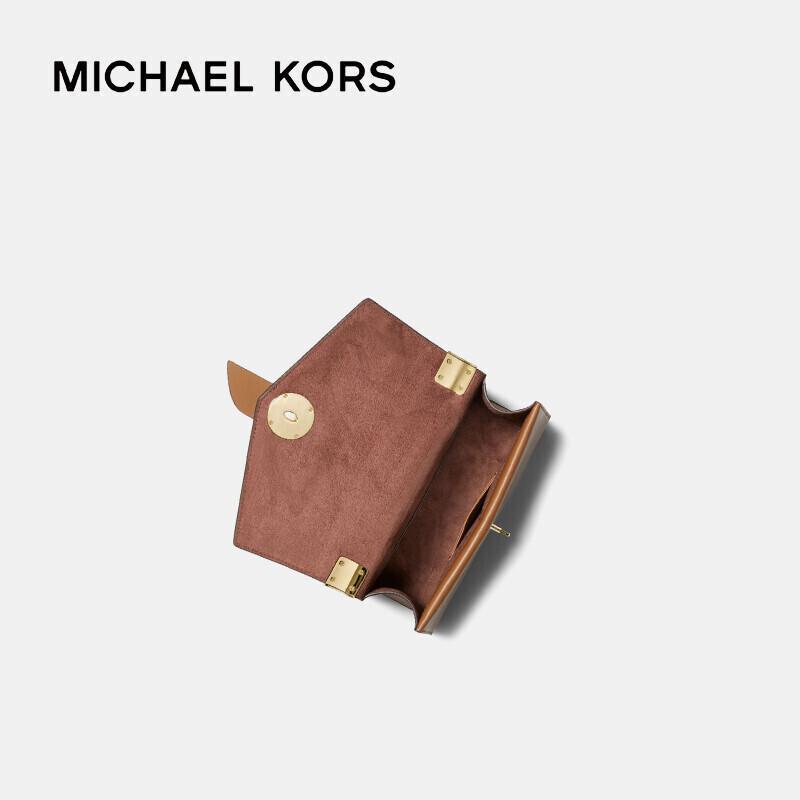 商品[国内直发] Michael Kors|MK 女包 迈克·科尔斯（MICHAEL KORS）棕色小号 皮质手提单肩斜跨包 30H1GGRS2L LUGGAGE,价格¥1722,第6张图片详细描述