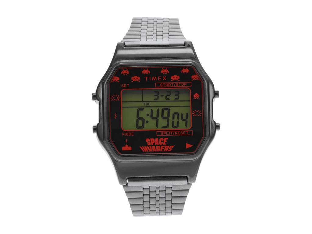 商品Timex|34 mm Timex T80 X Space Invaders Stainless Steel Bracelet Watch,价格¥656,第1张图片