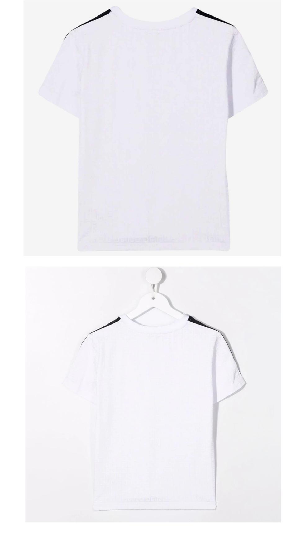 商品Givenchy|大童款 黑白肩条纹圆领T恤【香港仓极速发货】,价格¥1517,第6张图片详细描述