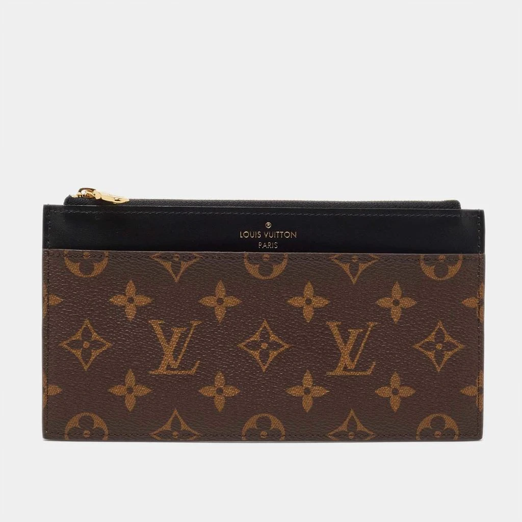 商品[二手商品] Louis Vuitton|Louis Vuitton Monogram Canvas Slim Purse,价格¥4865,第1张图片