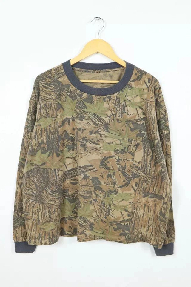 商品Urban Outfitters|Vintage Long Sleeve Camo Tee 012,价格¥483,第1张图片