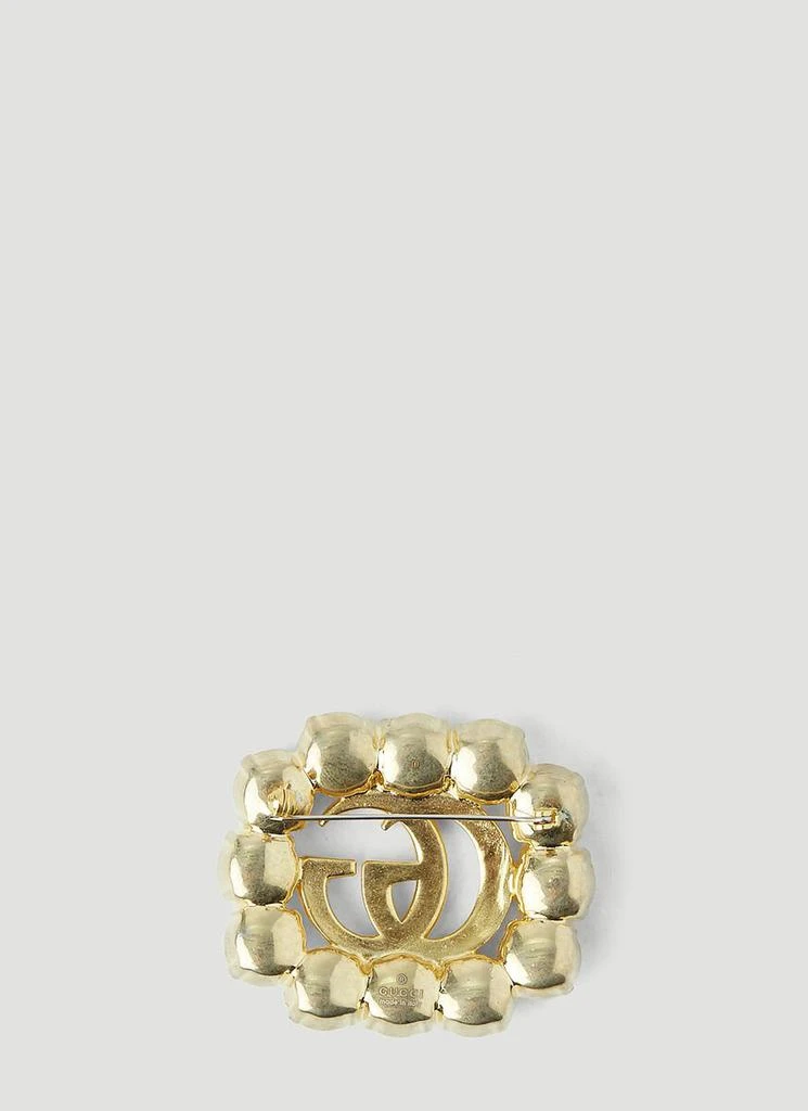 商品Gucci|Gucci GG Embellished Brooch,价格¥3904,第2张图片详细描述