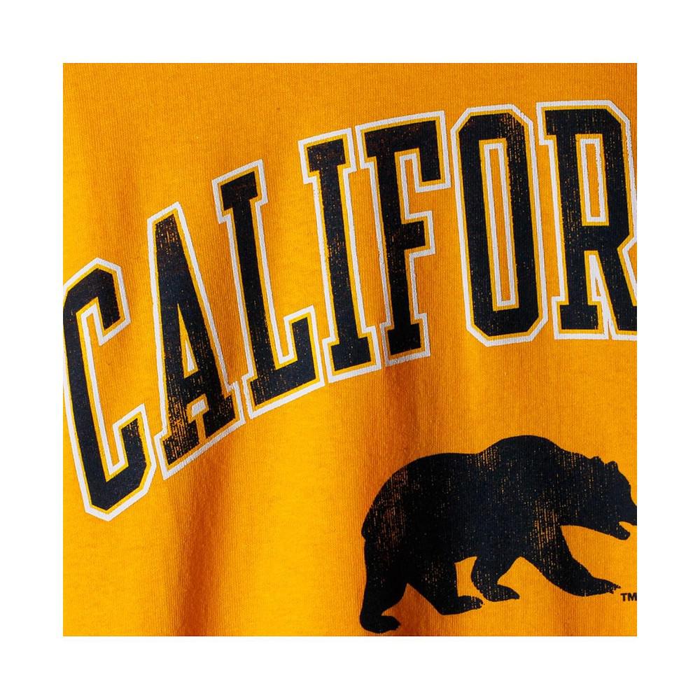 Men's Branded Gold Cal Bears Distressed Arch Over Logo Long Sleeve Hit T-shirt商品第5张图片规格展示