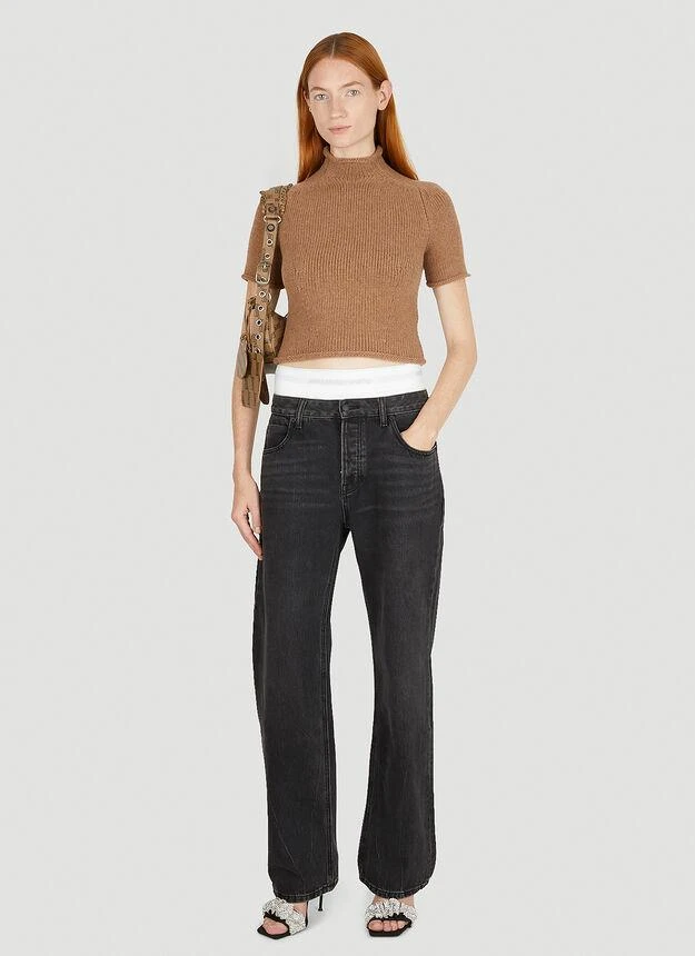 商品Alexander Wang|Compact Knit Top in Brown,价格¥1718,第2张图片详细描述