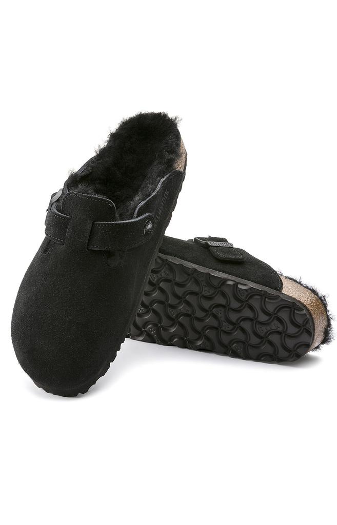 (0259881) Boston Shearling Sandals - Black商品第3张图片规格展示