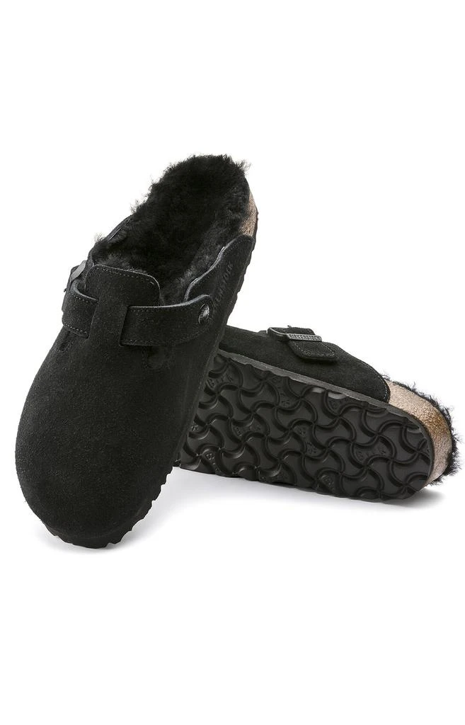 商品Birkenstock|(0259881) Boston Shearling Sandals - Black,价格¥1238,第3张图片详细描述