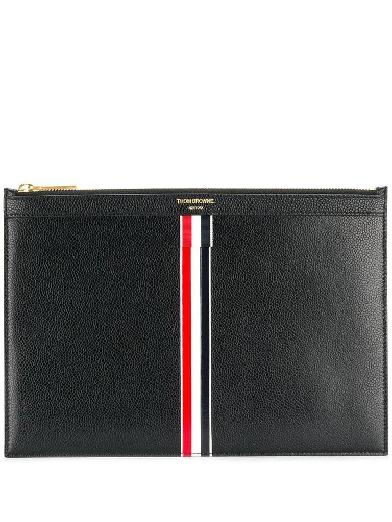 商品Thom Browne|THOM BROWNE vertical Intarsia stripe small tablet holder,价格¥3112,第1张图片