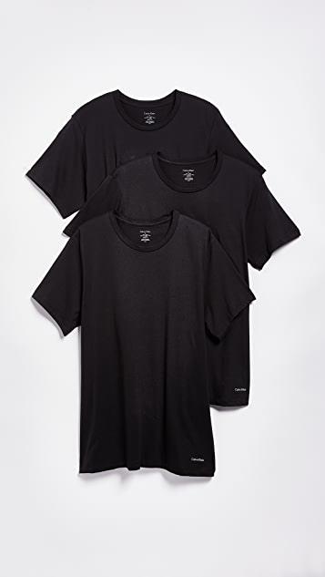 商品Calvin Klein|3 件装常规剪裁经典短袖 T 恤,价格¥331,第1张图片