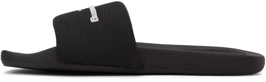 商品Alexander Wang|Black AW Pool Slides,价格¥2289,第3张图片详细描述