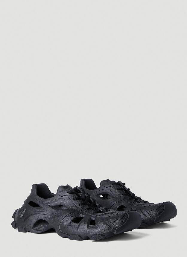 HD Lace Up Sneakers in Black商品第2张图片规格展示