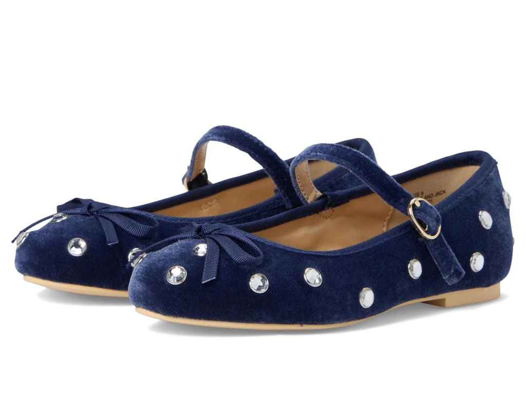 商品Janie and Jack|Velvet Jewel Flat (Toddler/Little Kids/Big Kids),价格¥404,第1张图片