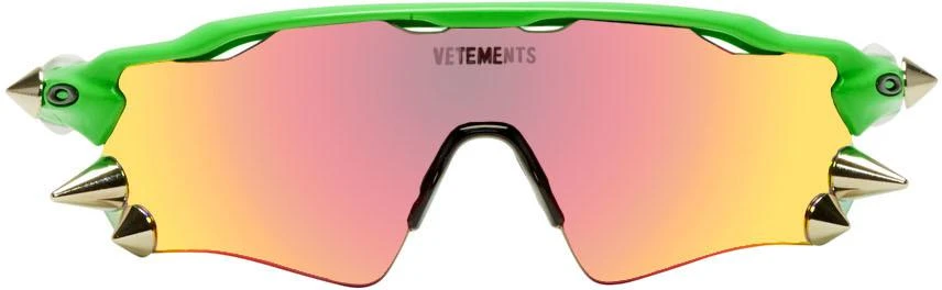 商品Vetements|Orange & Green Oakley Edition Spikes 200 Radar EV Sunglasses,价格¥2657,第1张图片
