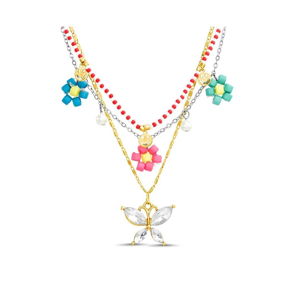 商品Kensie|Rhinestone Flower Butterfly Necklace Set,价格¥224,第1张图片