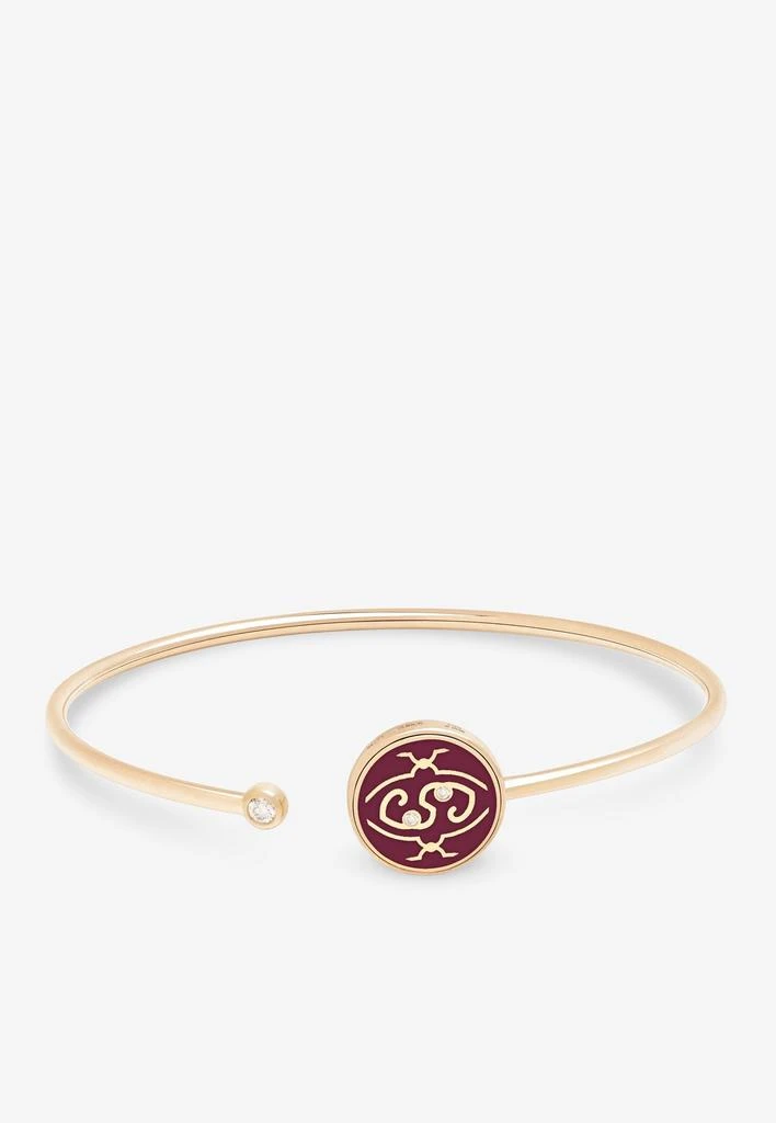 商品Intisars|Me Oh Me Bordeaux Exquiste 18K Rose Gold Diamond Bracelet,价格¥27995,第1张图片