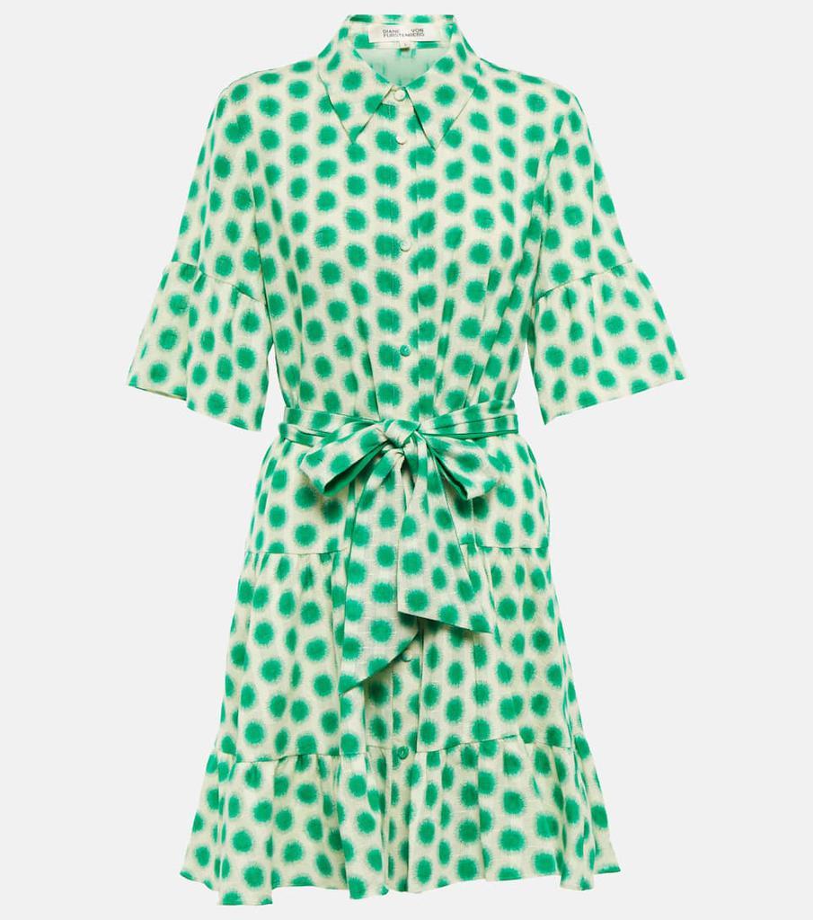 商品Diane von Furstenberg|Beata belted shirt dress,价格¥2189,第1张图片