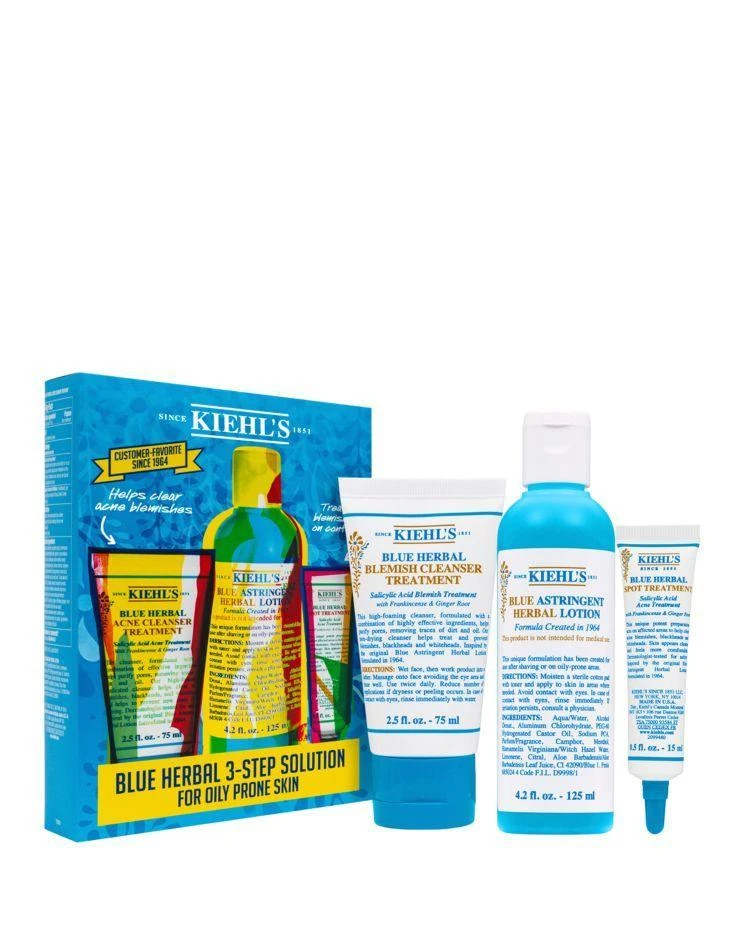 商品Kiehl's|Blue Herbal Acne Elimination Set ,价格¥285,第1张图片