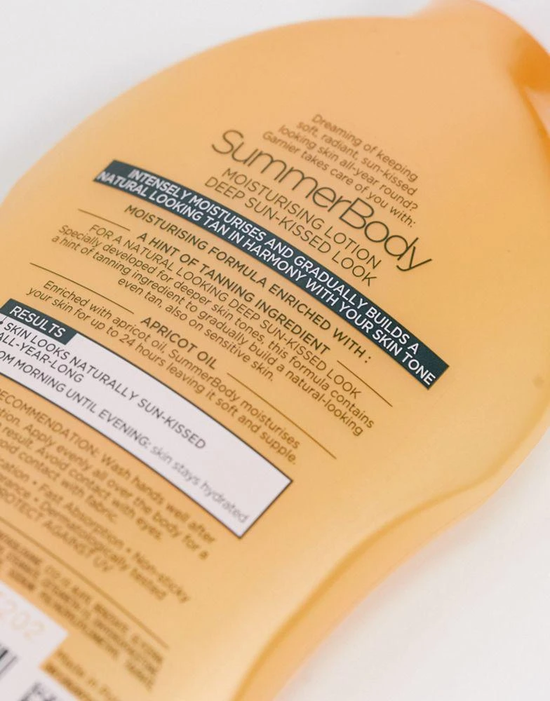 商品Garnier|Garnier Summer Body Hydrating Gradual Tan Moisturiser Dark 400ml,价格¥61,第4张图片详细描述