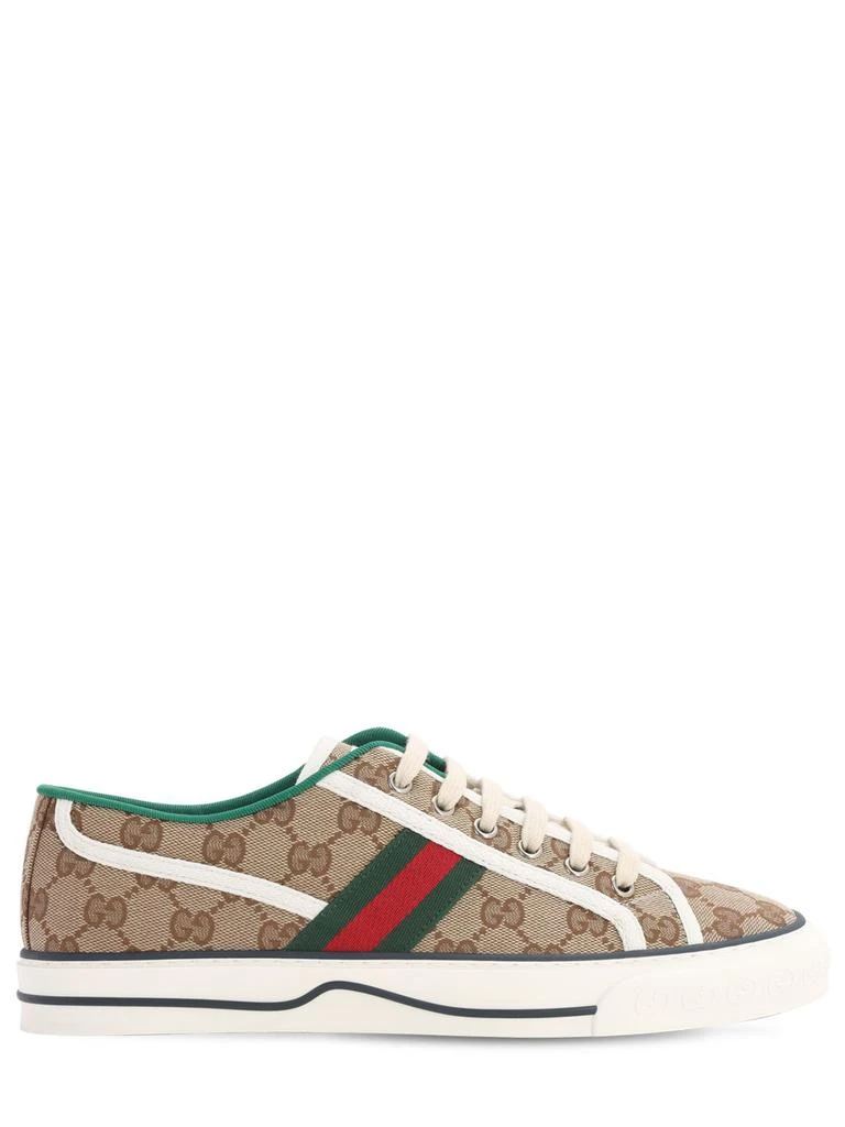 商品Gucci|10mm Gucci Tennis 1977 Canvas Sneakers,价格¥6041,第1张图片