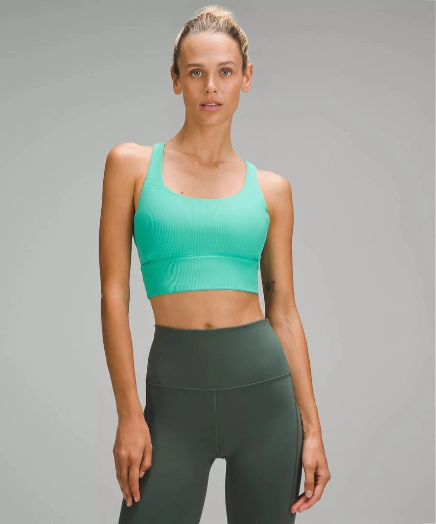 商品Lululemon|lululemon Energy Longline Ribbed Bra *Medium Support, B–D Cups,价格¥316,第3张图片详细描述