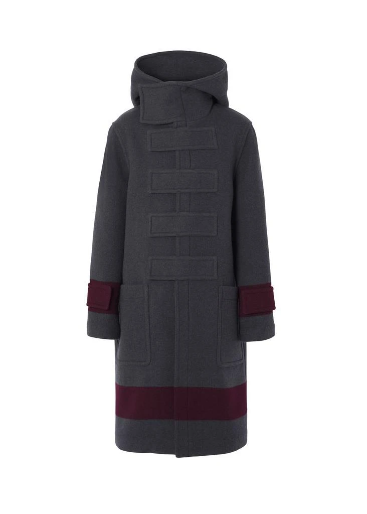 商品Burberry|Striped wool duffle coat,价格¥27533,第1张图片