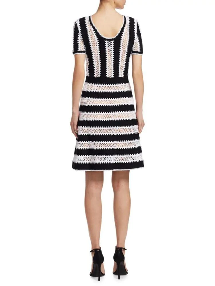 商品Carolina Herrera|Knit Striped Lace Dress,价格¥6075,第2张图片详细描述
