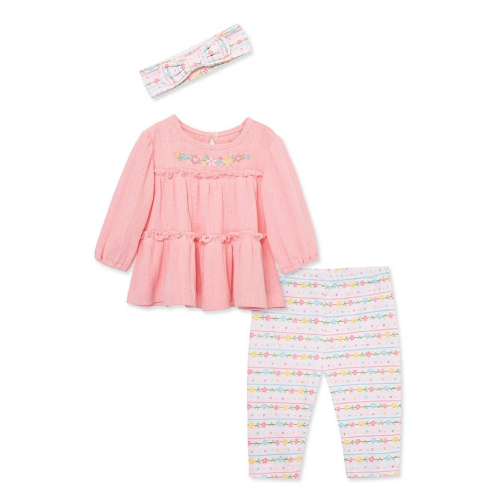 商品Little Me|Baby Girls Garland Tunic Set with Headband,价格¥210,第1张图片