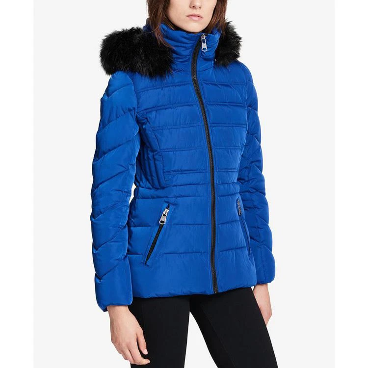 商品Calvin Klein|Performance Faux-Fur-Trimmed Hooded Puffer Coat,价格¥898,第5张图片详细描述