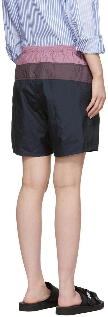 商品Ambush|Pink & Navy Waves Beach Shorts,价格¥606,第3张图片详细描述