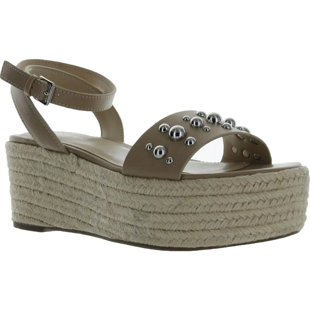 商品Marc Fisher|Marc Fisher Womens Joyce Ankle Strap Studded Flatform Sandals,价格¥70,第1张图片