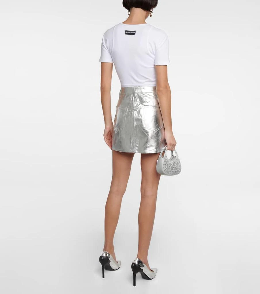 商品FRAME|Le Mini Skirt metallic denim skirt,价格¥2993,第3张图片详细描述