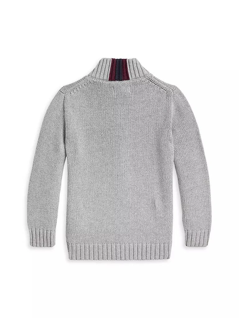 商品Ralph Lauren|Little Boy's &amp; Boy's Knit Zip-Up Sweater,价格¥299,第3张图片详细描述
