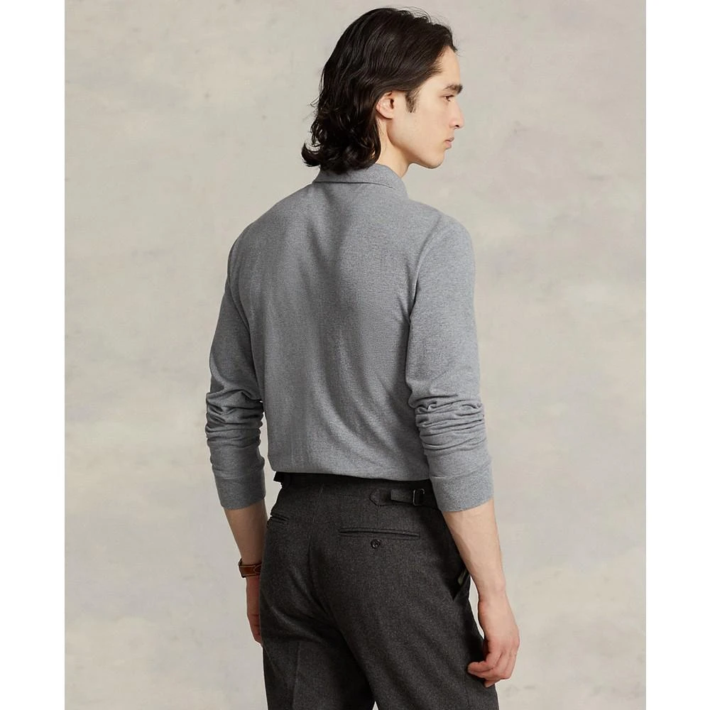 商品Ralph Lauren|Men's Classic-Fit Mesh Long-Sleeve Polo Shirt,价格¥621,第4张图片详细描述