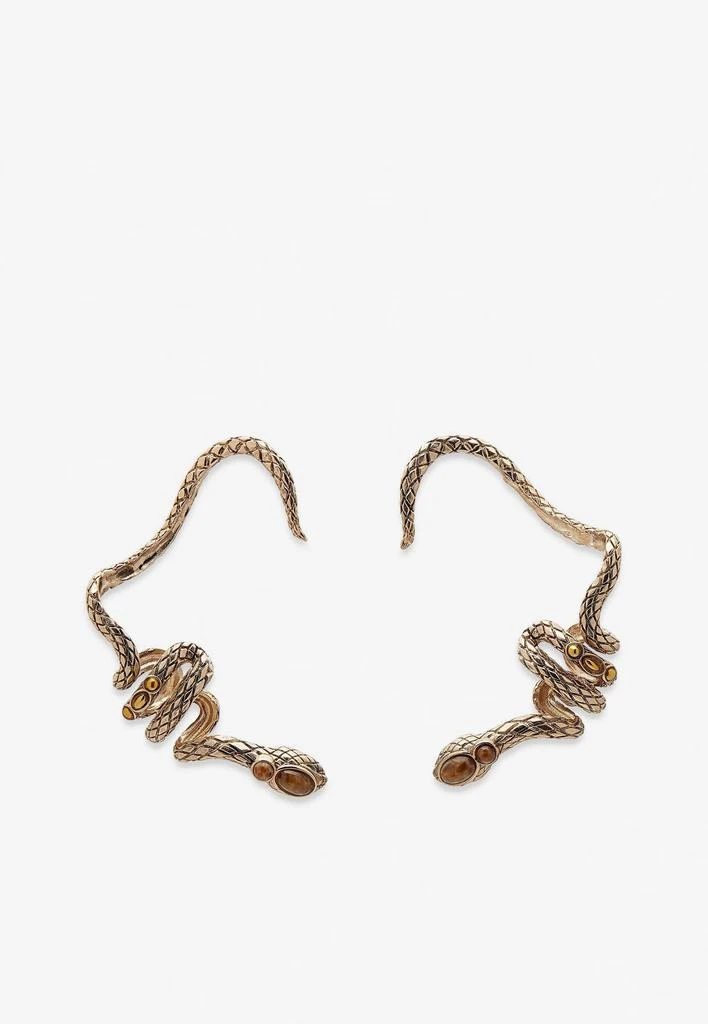 商品Aquazzura|Serpente Ear Cuff Earrings,价格¥2222,第3张图片详细描述