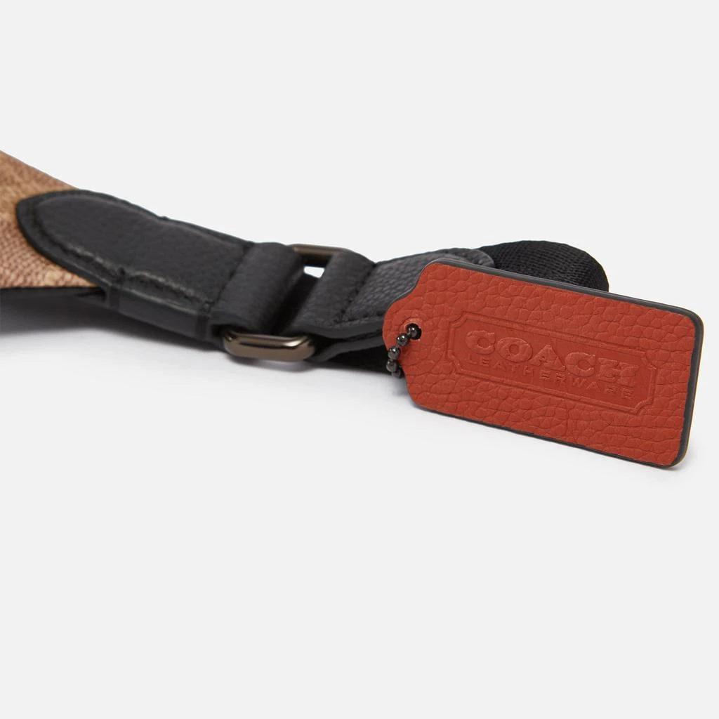 商品Coach|Coach Charter Leather-Trimmed Logo-Print Coated-Canvas Belt Bag,价格¥1336,第3张图片详细描述