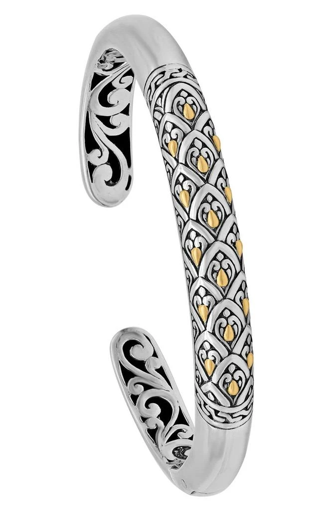 商品DEVATA|18K Gold & Sterling Silver Scale Cuff Bracelet,价格¥1148,第3张图片详细描述