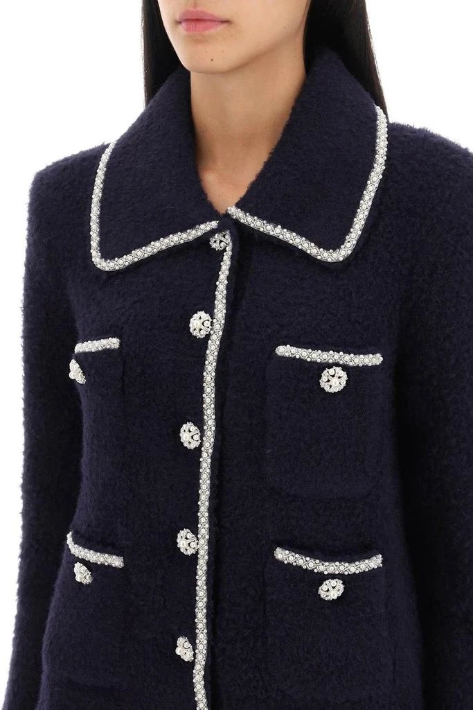 商品Self Portrait|Knitted jacket with beaded trims,价格¥2125,第5张图片详细描述