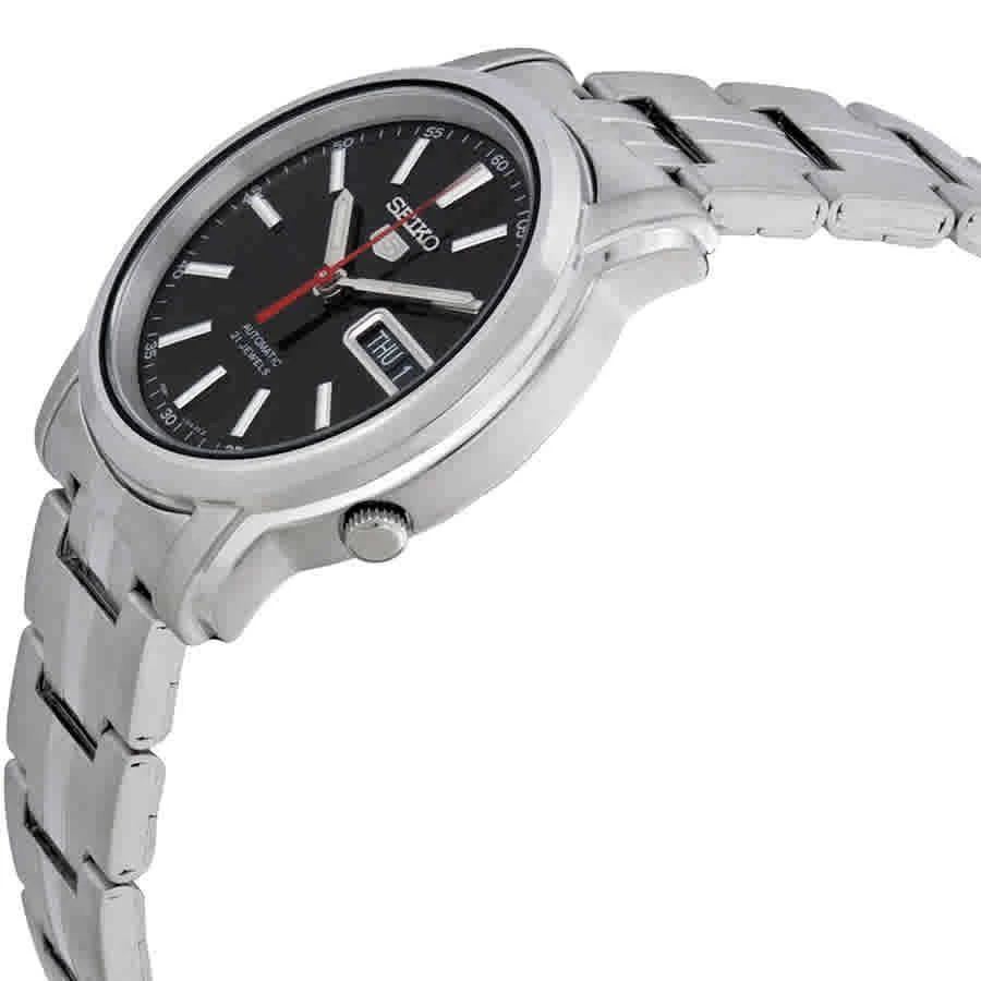 商品Seiko|Series 5 Automatic Black Dial Stainless Steel Watch SNKL83,价格¥797,第2张图片详细描述