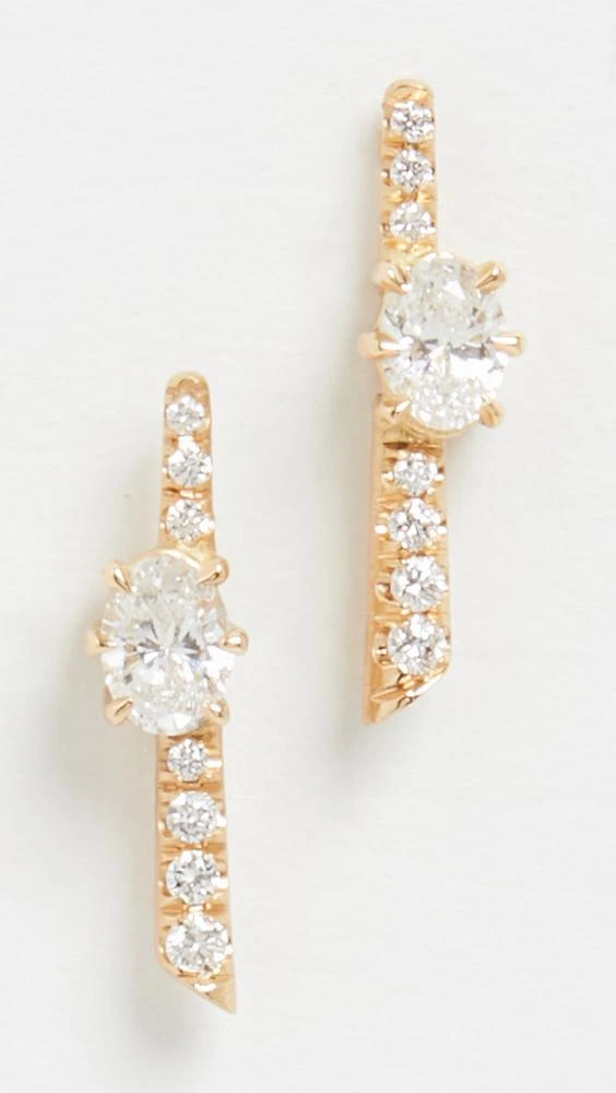 商品Jade Trau|Jade Trau 18k Rae 密镶耳钉,价格¥21730,第2张图片详细描述