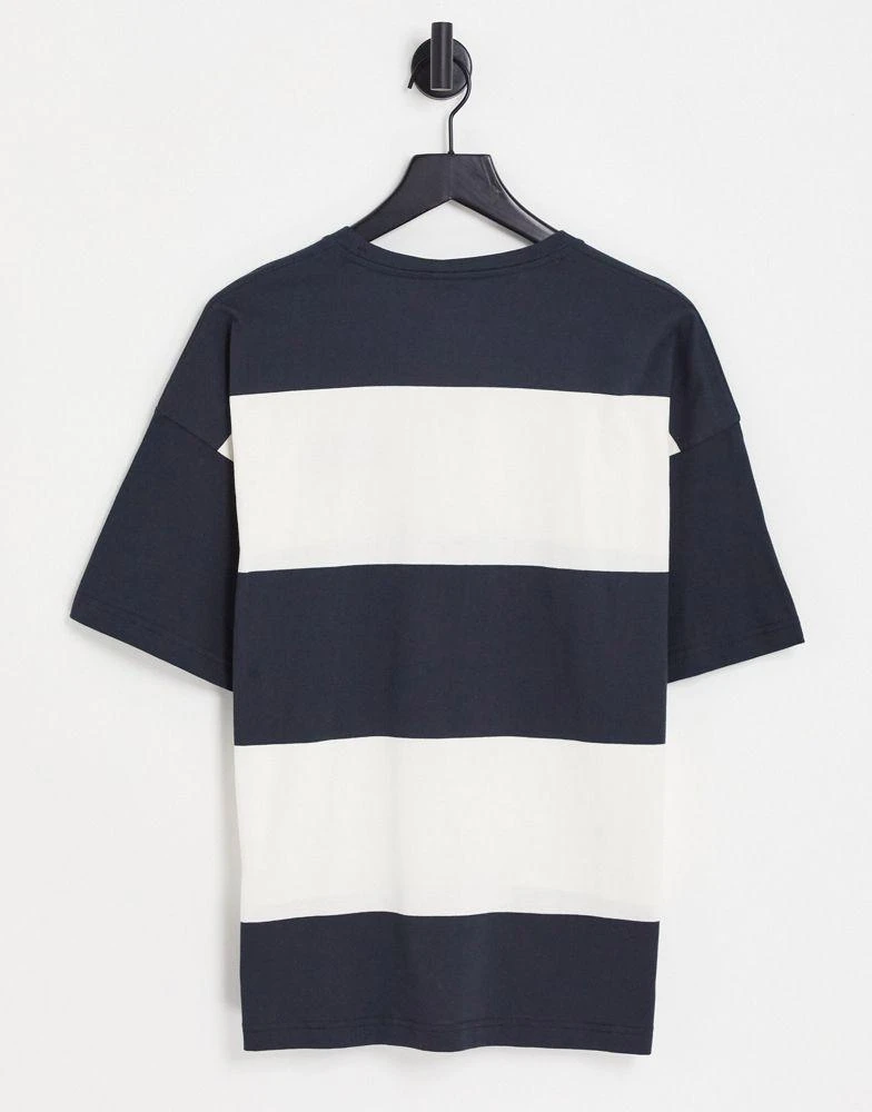 商品CHAMPION|champion oversized stripe t-shirt in black,价格¥314,第2张图片详细描述