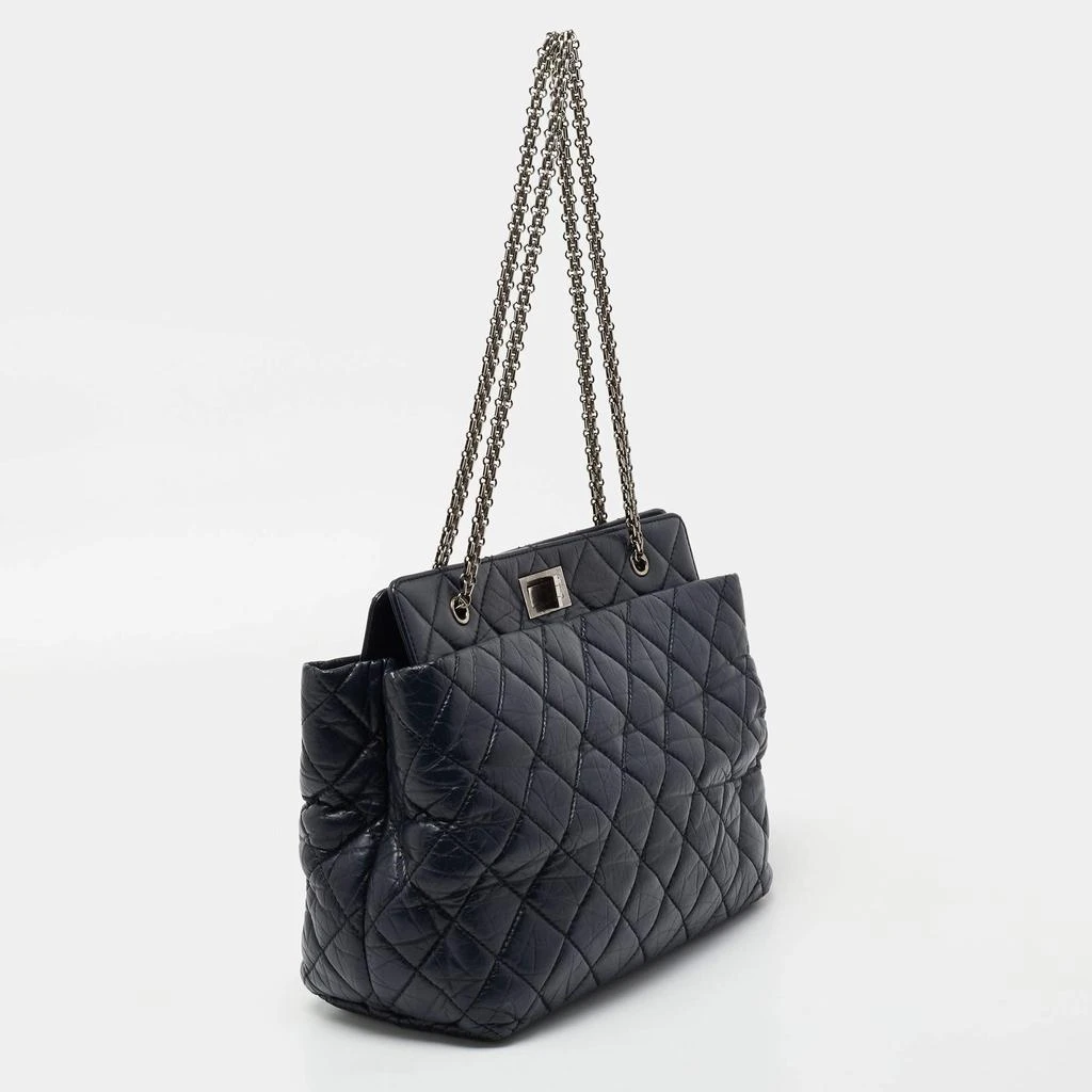 商品[二手商品] Chanel|Chanel Navy Blue Quilted Leather 2.55 Reissue Grand Shopping Tote,价格¥10642,第3张图片详细描述