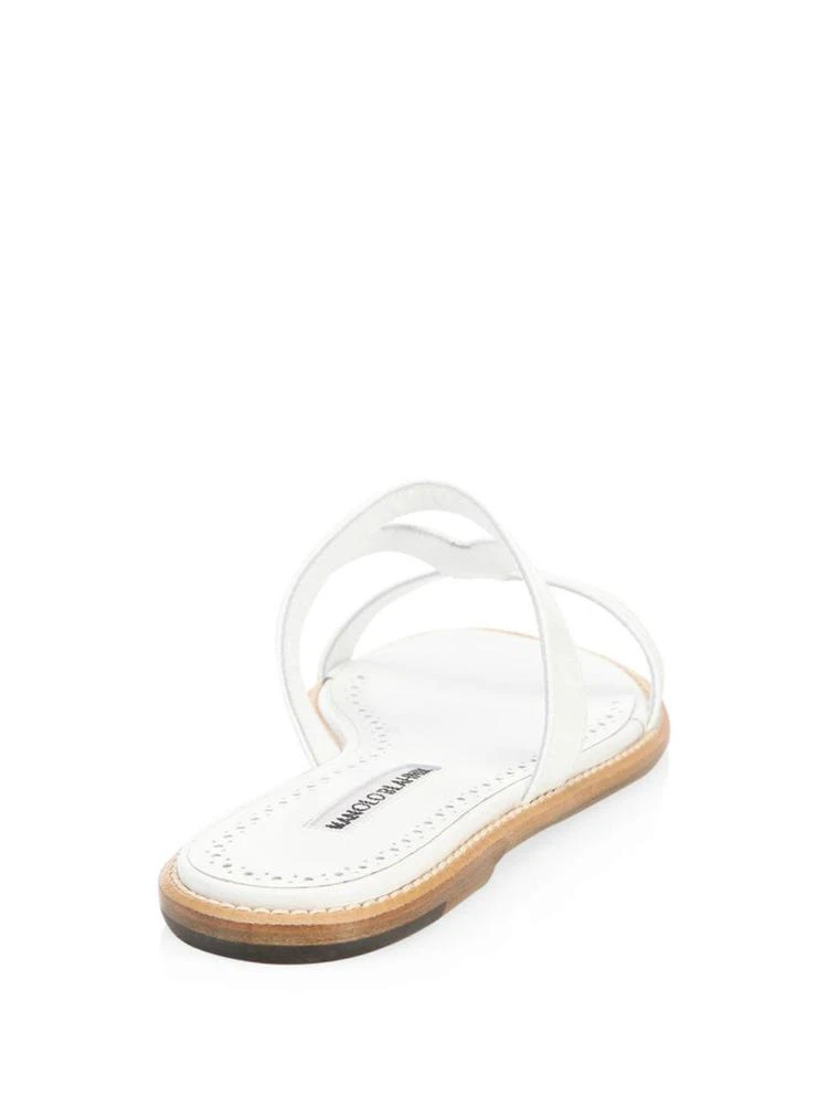 商品Manolo Blahnik|Manolo Blahnik - Fiondata Leather Slides,价格¥1955,第2张图片详细描述